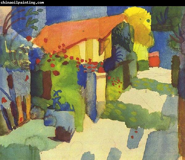 August Macke Haus im Garten