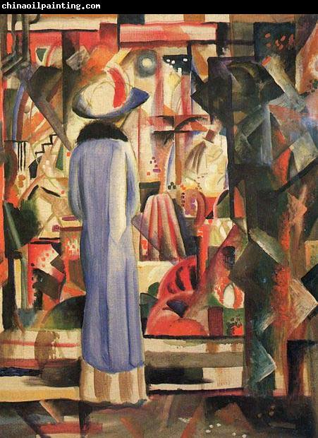 August Macke Grobes helles Schaufenster