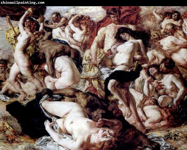 Auguste Leveque Bacchanalia