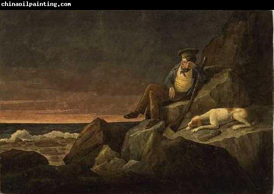 Augustus Earle Solitude, watching the horizon at sun set, in the hopes of seeing a vessel, Tristan de Acunha