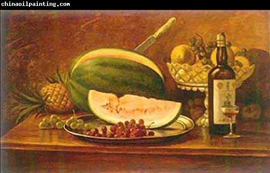 Benedito Calixto Fruit and wine on a table