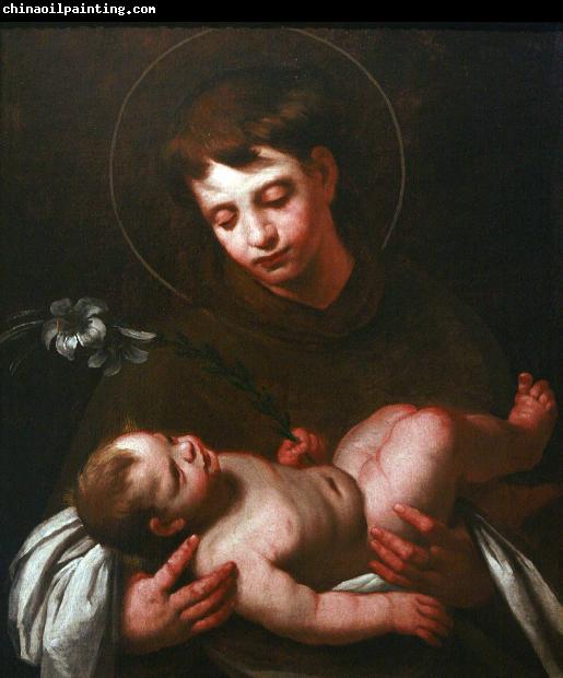 Bernardo Strozzi Saint Antony of Padua holding Baby Jesus