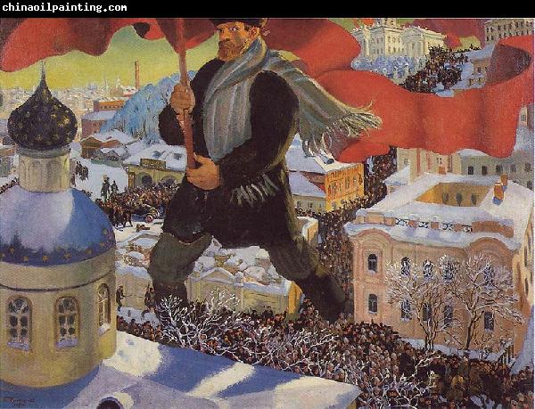 Boris Kustodiev The Bolshevik