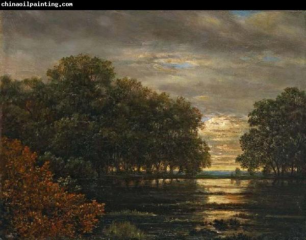 Carl Gustav Carus uberschwemmung Im Leipziger Rosental