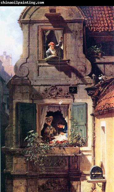 Carl Spitzweg Der abgefangene Liebesbrief