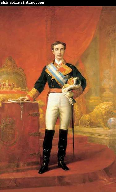 Carlos de Haes Retrato de Alfonso XII con diecisiete anos