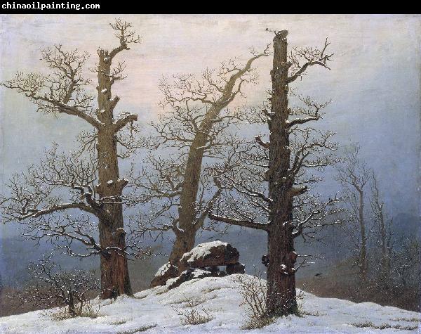 Caspar David Friedrich Dolmen in snow