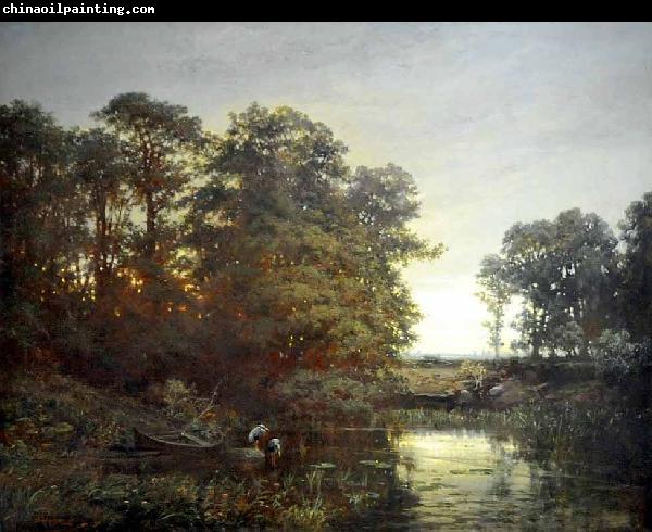 Charles Francois Daubigny Landscape with a pond