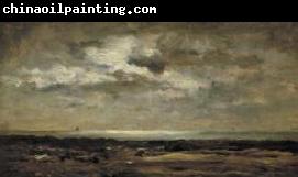 Charles-Francois Daubigny Strandgezicht bij maanlicht