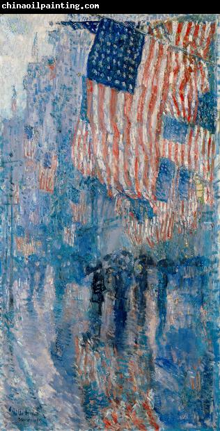 Childe Hassam The Avenue in the Rain