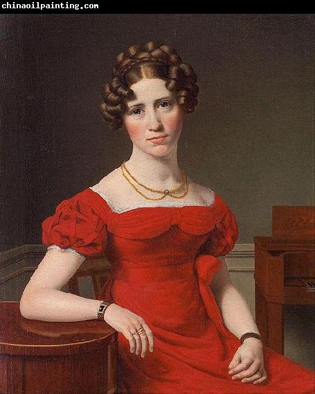 Christoffer Wilhelm Eckersberg Portrait of Louise Christiane Fugl