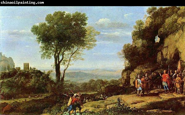 Claude Lorrain Landscape with David at the Cave of Adullam