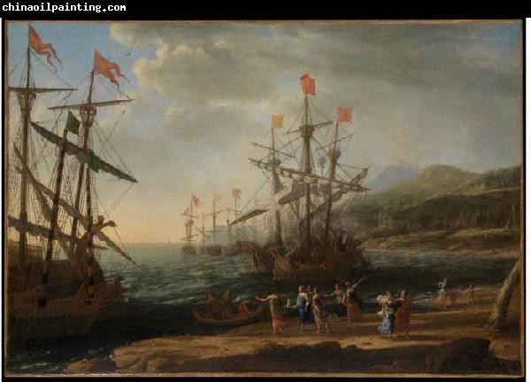 Claude Lorrain The Trojan Women Set Fire to their Fleet