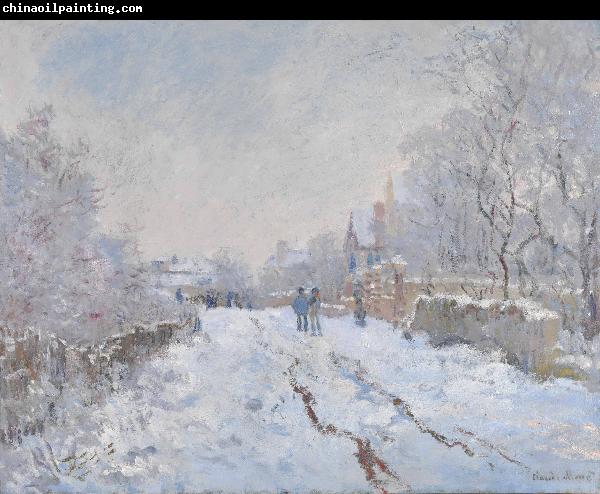 Claude Monet Snow at Argenteuil