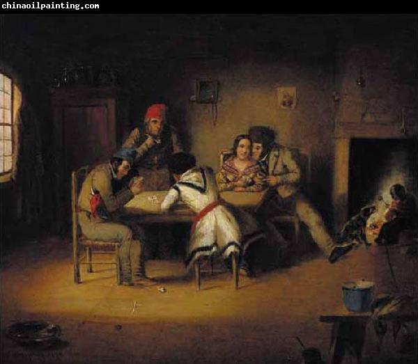 Cornelius Krieghoff The Artist and His Friends