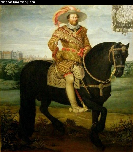 Daniel Orme Equestrian portrait of John Albert II