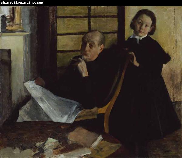 Edgar Degas Henri Degas and His Niece Lucie Degas