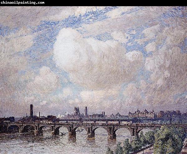 Emile Claus Waterloo Bridge in the Sun