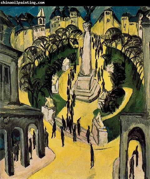 Ernst Ludwig Kirchner Der Belle-Alliance-Platz in Berlin