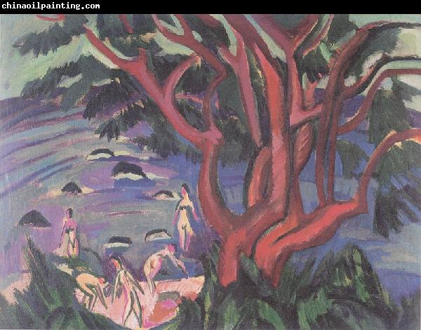 Ernst Ludwig Kirchner Roter Baum am Strand