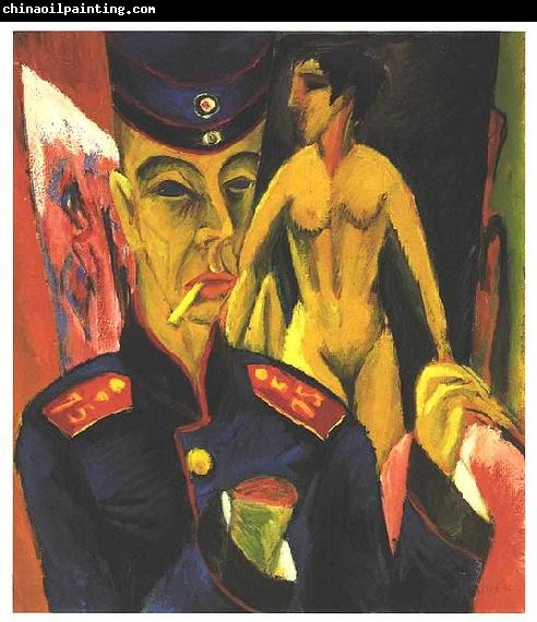 Ernst Ludwig Kirchner Self-portrait as a Soldier