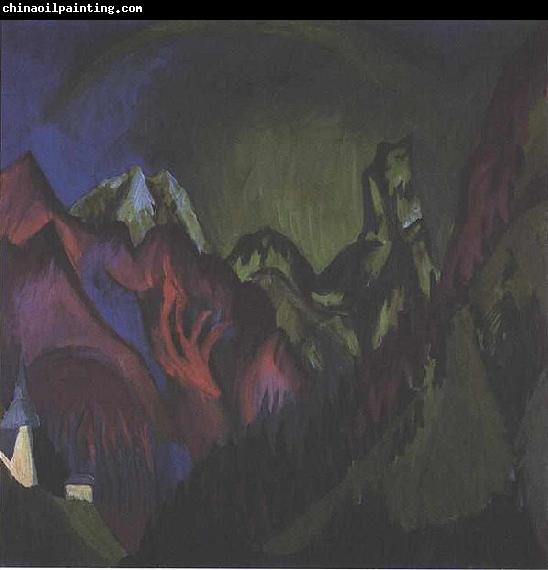 Ernst Ludwig Kirchner Tinzenhorn Zugen gorge near Monstein