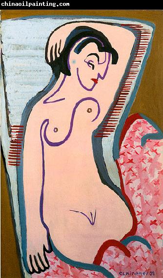 Ernst Ludwig Kirchner Reclining female nude