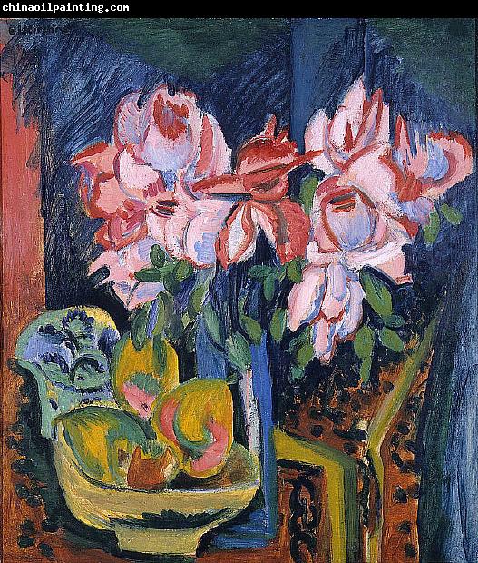 Ernst Ludwig Kirchner Pink Roses