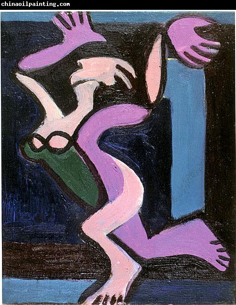 Ernst Ludwig Kirchner Dancing female nude, Gret Palucca