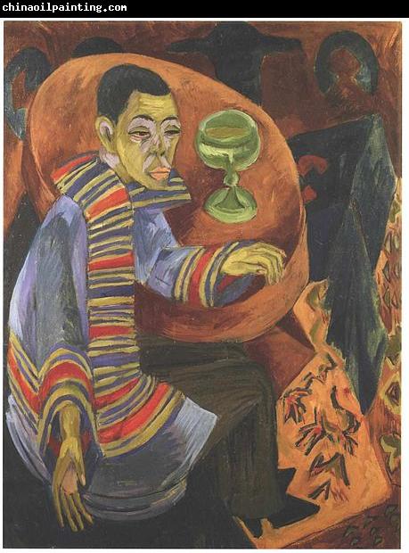 Ernst Ludwig Kirchner The drinker - selfportrait