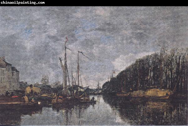 Eugene Boudin Kanal an der Allee Verte in Brussel