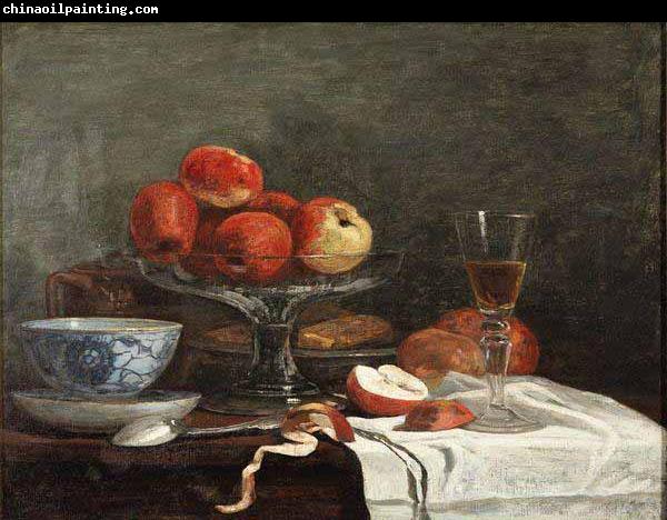 Eugene Boudin Nature Morte A La Pomme