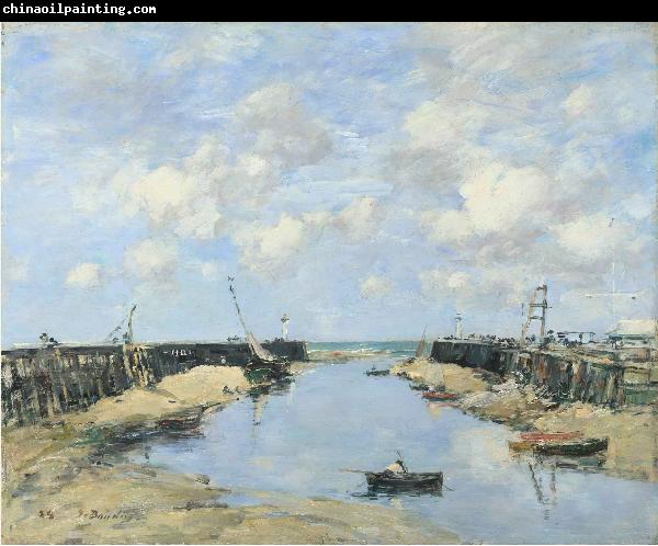 Eugene Boudin The Entrance to Trouville Harbour