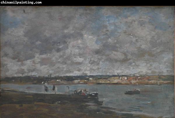 Eugene Boudin Lembouchure de la Touques