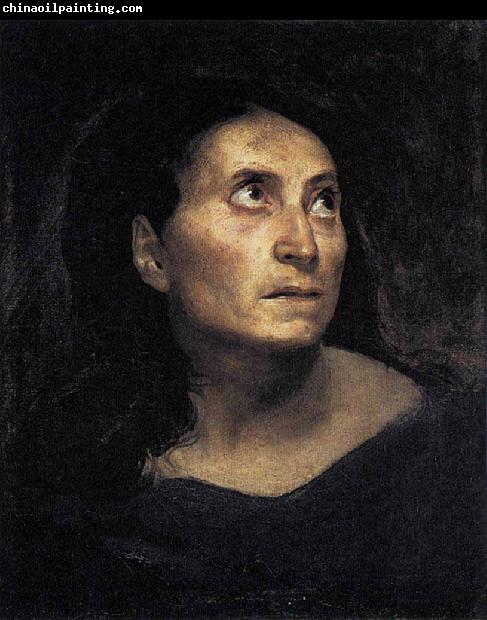 Eugene Delacroix Head of a Woman