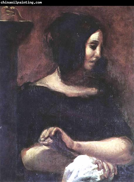 Eugene Delacroix Portrat der George Sand