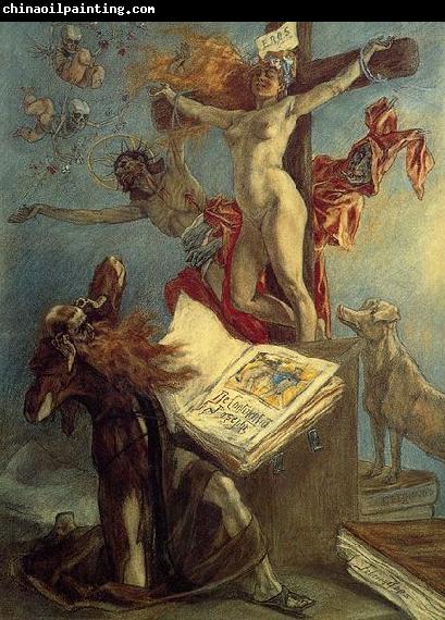 Felicien Rops La tentation de Saint Antoine