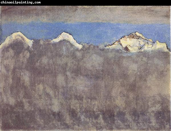 Ferdinand Hodler Eiger Monch und Jungfrau uber dem Nebelmeer