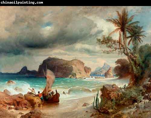 Ferdinand Keller Brazilian coastal landscape