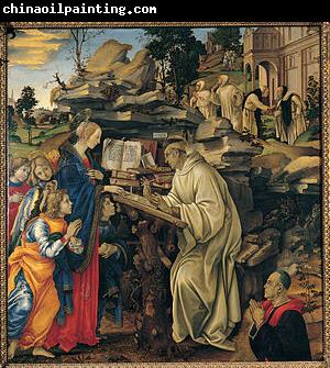 Filippino Lippi Apparition of the Virgin to St Bernard