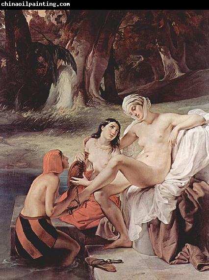 Francesco Hayez Bathseba im Bade