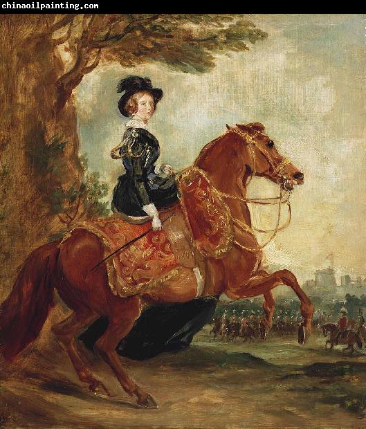 Francis Grant Portrait of Queen Victoria on horseback
