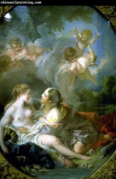 Francois Boucher Jupiter as Diana Surprises Callisto