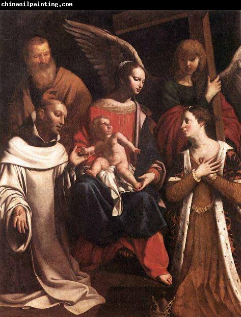 Francois Gerard Holy Family with St Bruno and St Helena