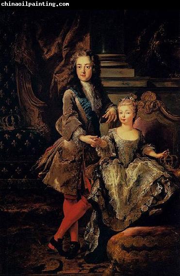 Francois de Troy Portrait of Louis XV of France with his