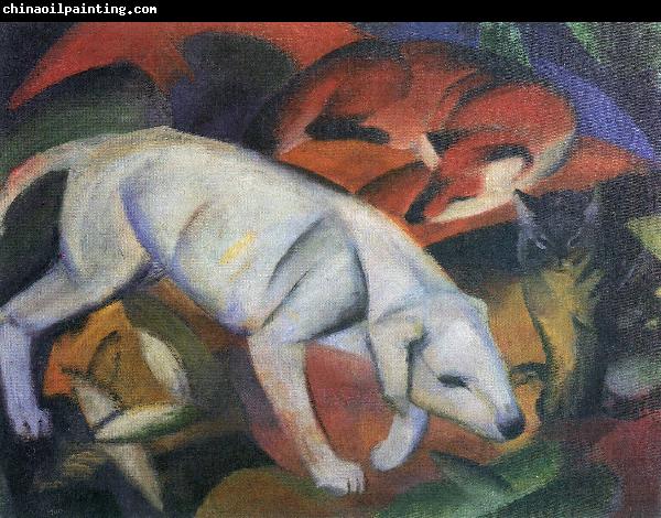 Franz Marc Drei Tiere