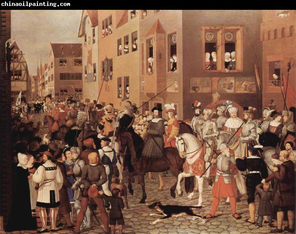 Franz Pforr Einzug Kaiser Rudolfs von Habsburg in Basel 1273