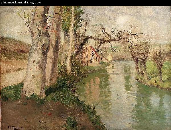 Frits Thaulow Fra Dieppe med elven Arques