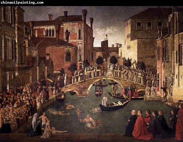 Gentile Bellini Miracle of the Cross at the Bridge of San Lorenzo