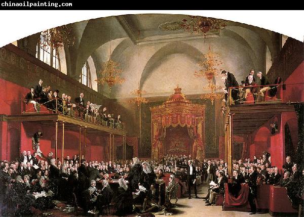 George Hayter The Trial of Queen Caroline in the House of Lords 1820